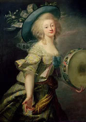 Portret van Marie-Anne de Cupis (1710-70) ook bekend als La Camargo
